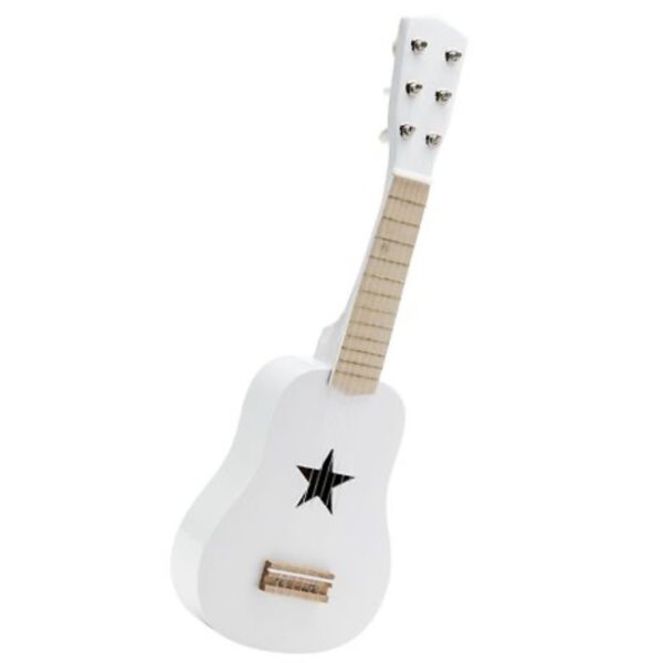 Jouet guitare en bois blanche