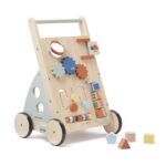 Trotteur multi-activités en bois coloré