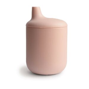 Tasse à bec en silicone rose pour les bébés