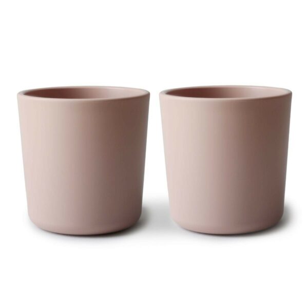 2 gobelets en plastique rose pour enfants