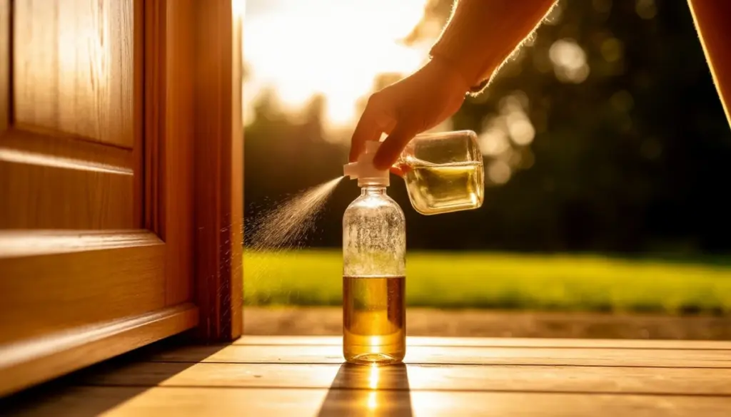 Pourquoi les experts versent un filet de vinaigre devant leur porte d'entrée