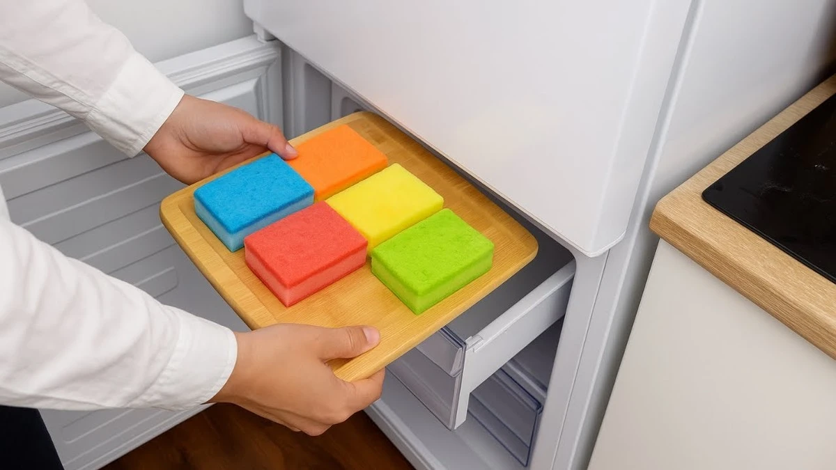 Pourquoi les experts placent désormais une éponge de cuisine dans leur congélateur - image 1